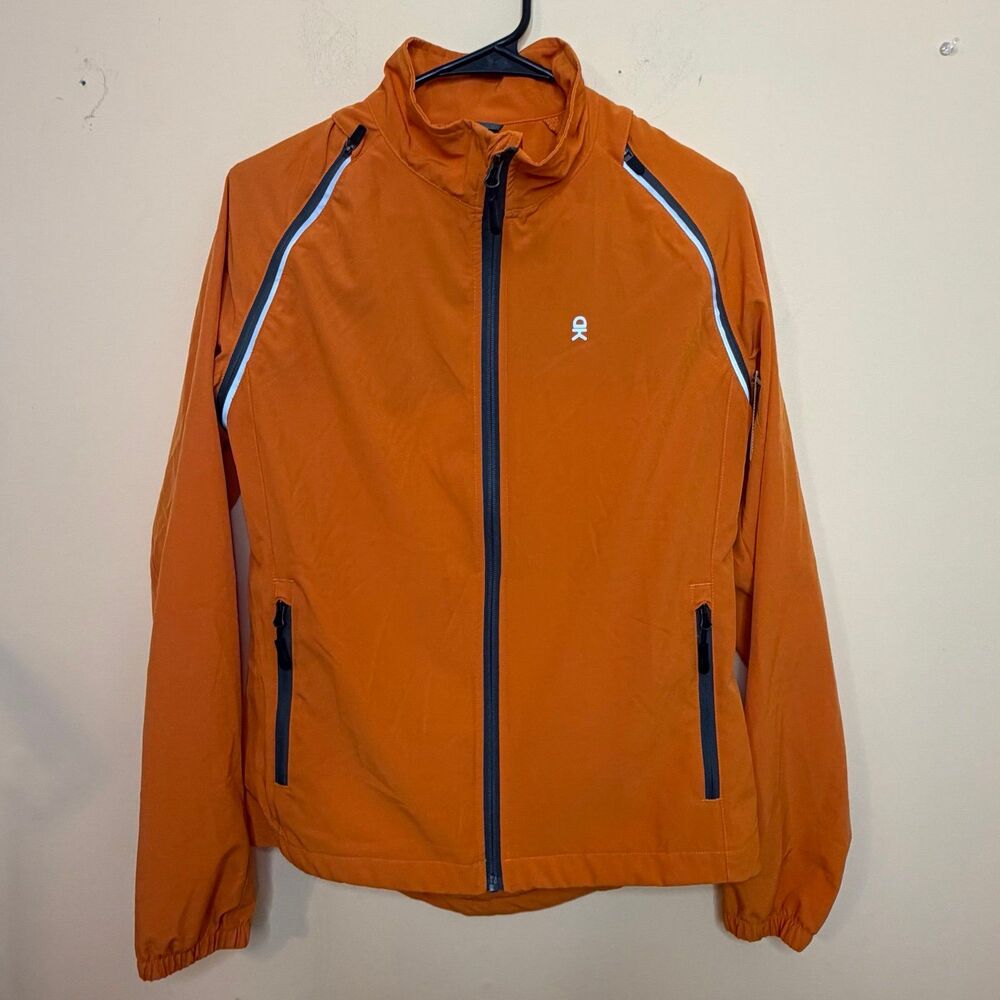 LITTLE DONKEY ANDY MEN'S CONVERTIBLE running JACKET VEST ORANGE medium cycling